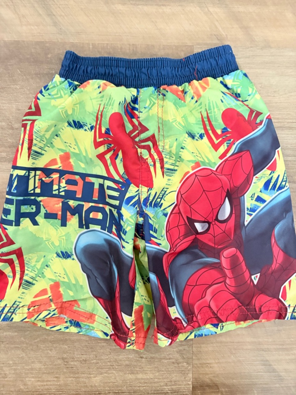 Marvel Spider-Man Green & Red Boys' Swim Shorts